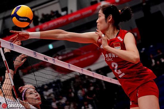 ����ͼ������ʱ��9��14�գ��ձ������2019Ů�����籭��һ�׶����֣�ͼΪ�����ڱ����С�ͼƬ��Դ��ICphoto